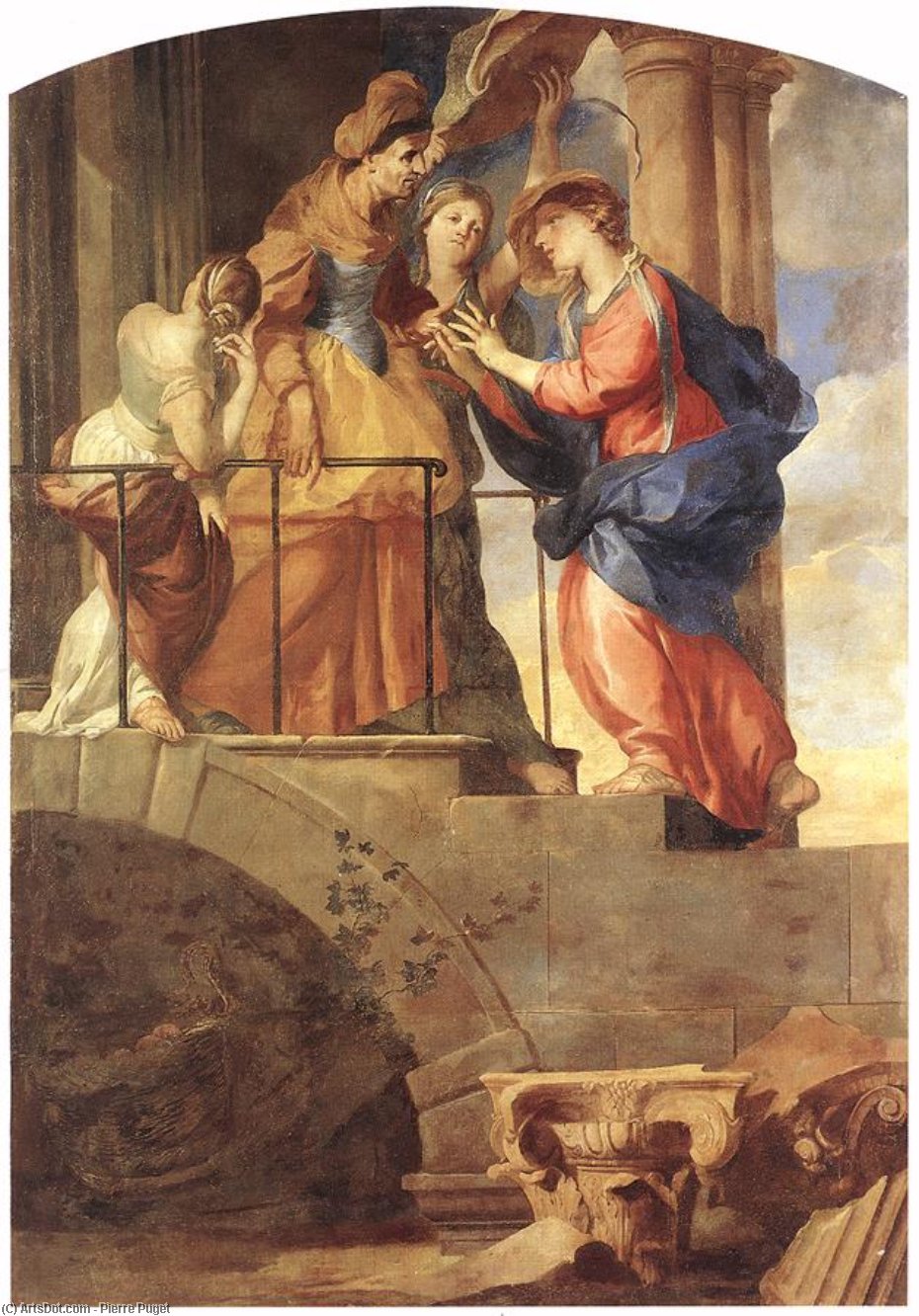 Wikioo.org - The Encyclopedia of Fine Arts - Painting, Artwork by Pierre Puget - The Visitation