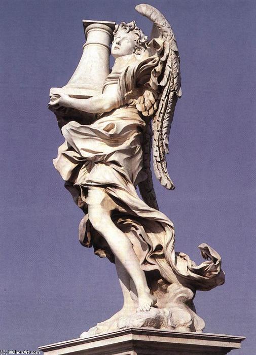 WikiOO.org - Enciclopedia of Fine Arts - Pictura, lucrări de artă Antonio Raggi - Angel with the Column