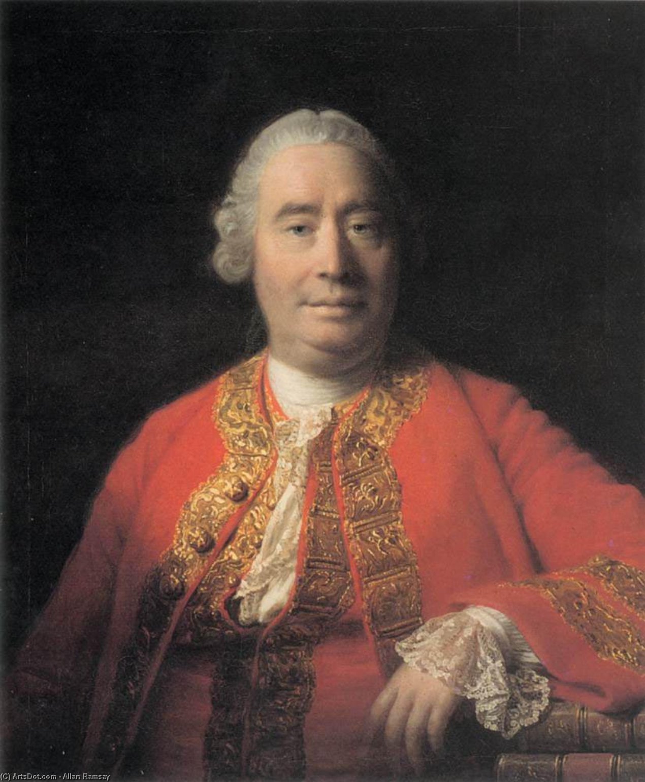 Wikioo.org - Bách khoa toàn thư về mỹ thuật - Vẽ tranh, Tác phẩm nghệ thuật Allan Ramsay - Portrait of David Hume