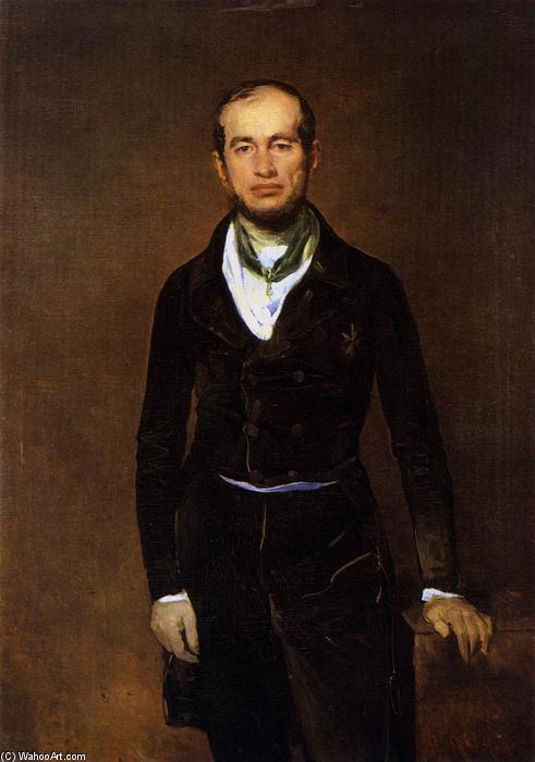 WikiOO.org - Encyclopedia of Fine Arts - Maľba, Artwork Ferdinand Von Rayski - Portrait of Count Zech-Burkersroda