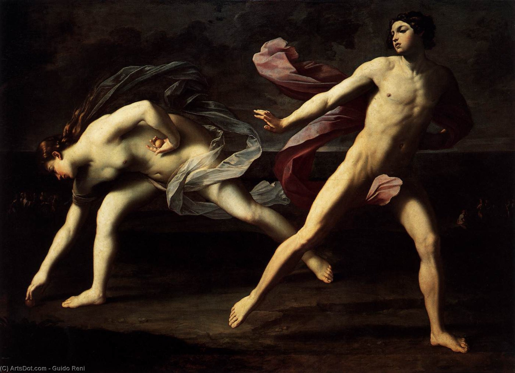 Wikioo.org - The Encyclopedia of Fine Arts - Painting, Artwork by Reni Guido (Le Guide) - Atalanta and Hippomenes