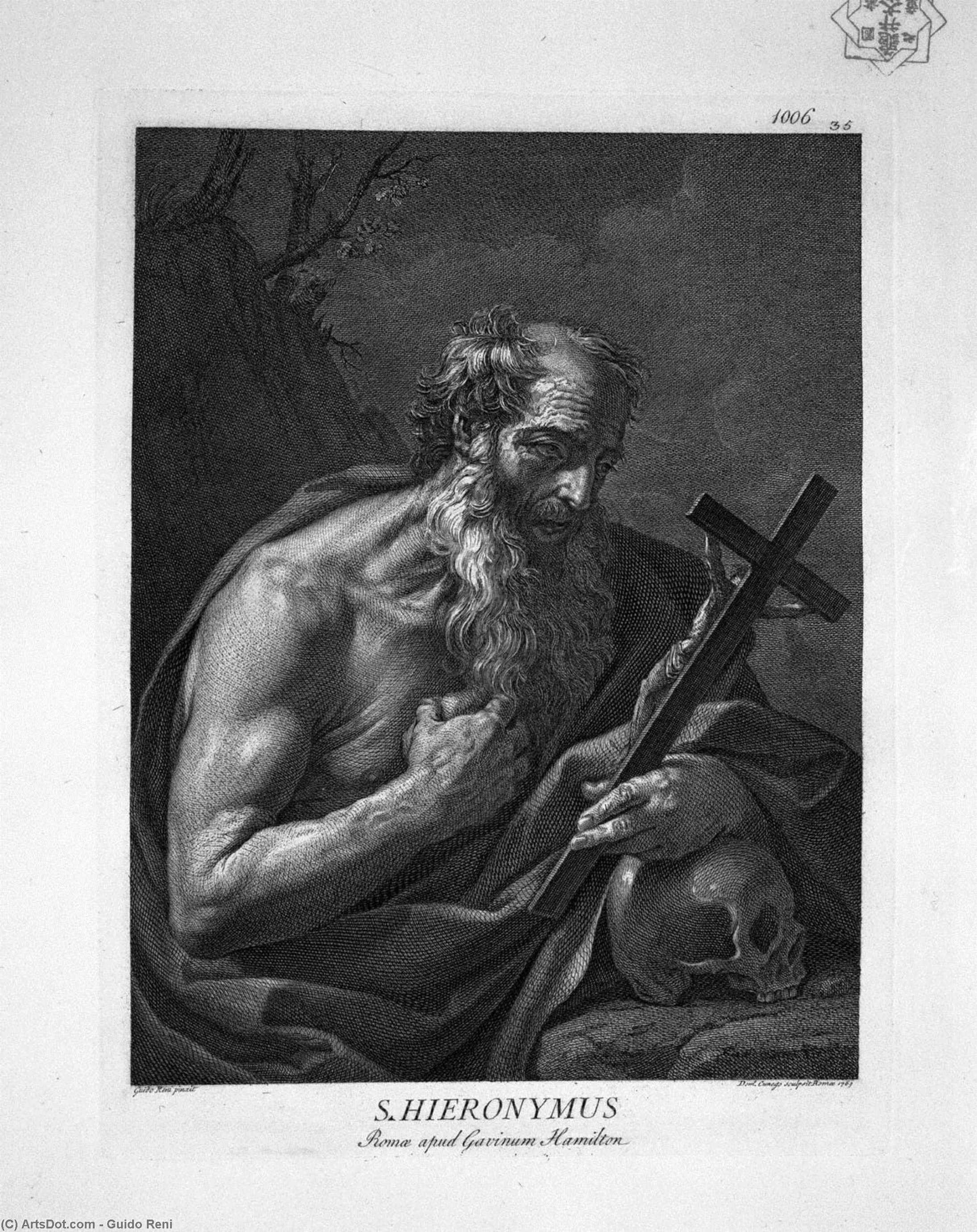 Wikioo.org - The Encyclopedia of Fine Arts - Painting, Artwork by Reni Guido (Le Guide) - St Jerome