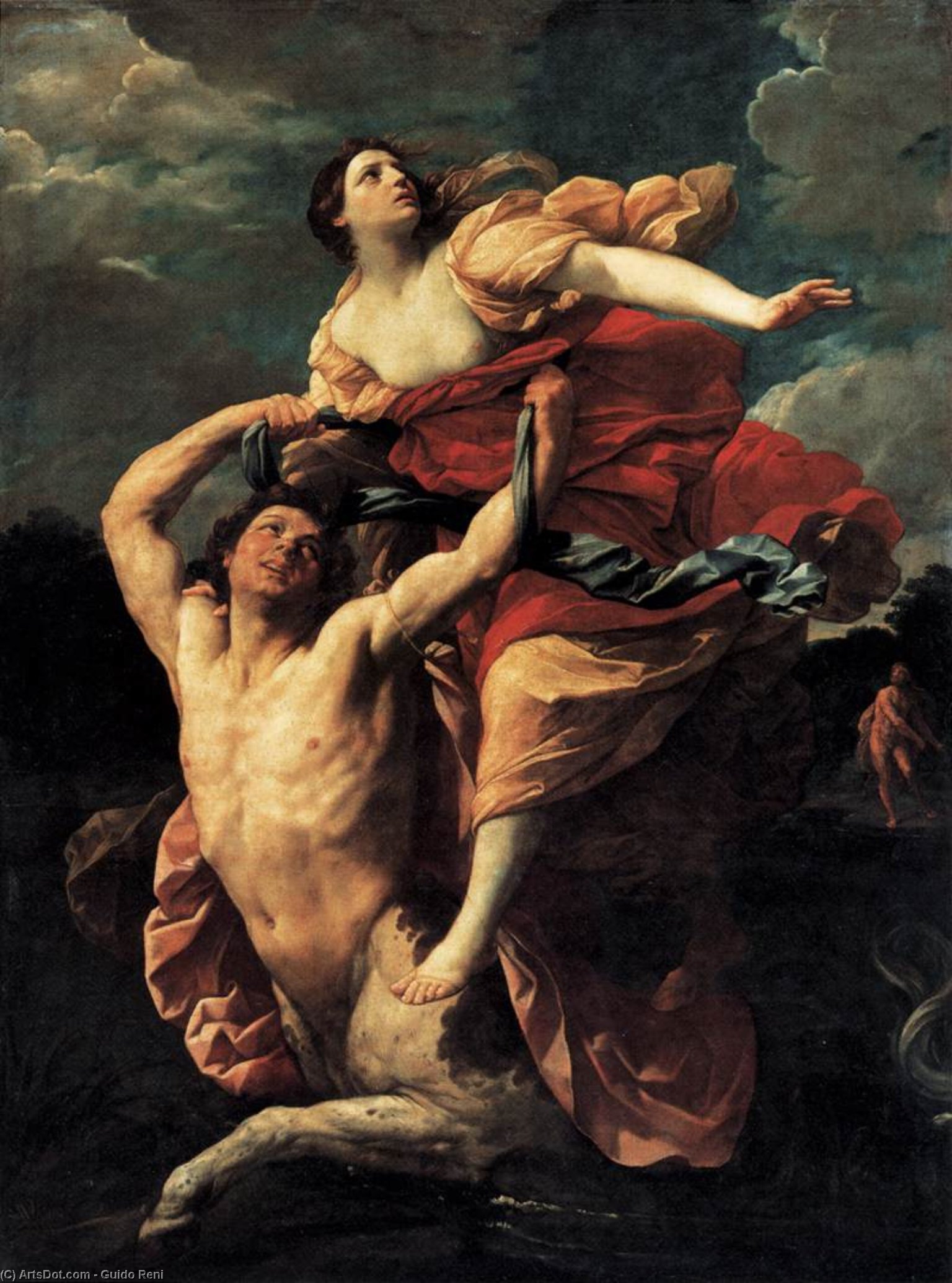 Wikioo.org - สารานุกรมวิจิตรศิลป์ - จิตรกรรม Reni Guido (Le Guide) - The Rape of Deianira