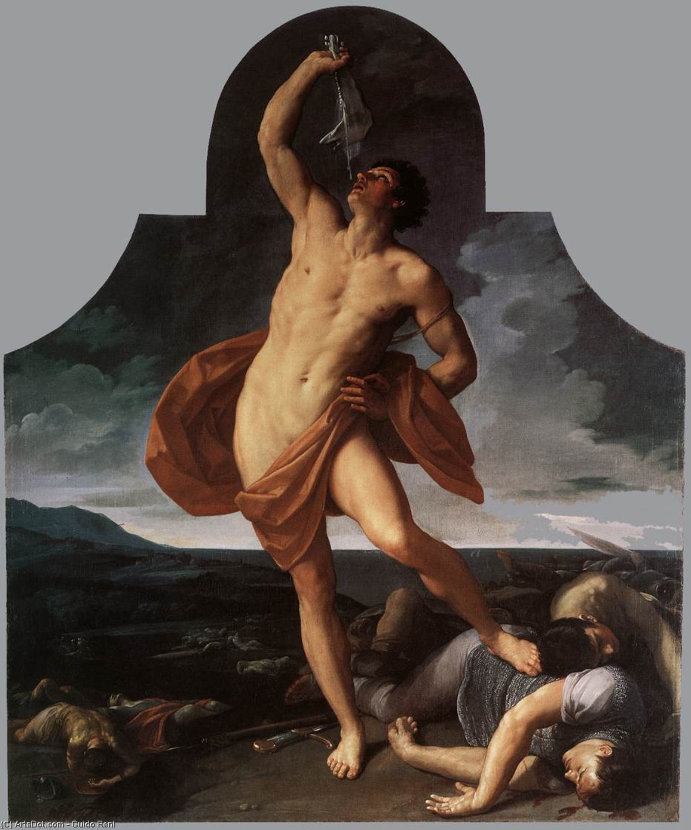 WikiOO.org - אנציקלופדיה לאמנויות יפות - ציור, יצירות אמנות Reni Guido (Le Guide) - The Triumph of Samson