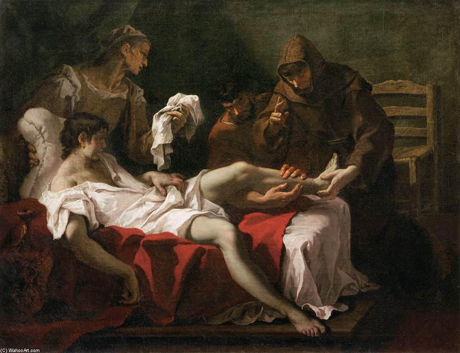 Wikioo.org - The Encyclopedia of Fine Arts - Painting, Artwork by Sebastiano Ricci - St Anthony of Padua Healing a Youth