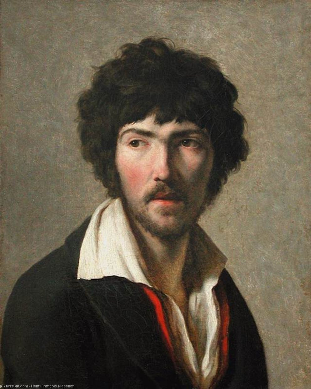 Wikioo.org - The Encyclopedia of Fine Arts - Painting, Artwork by Henri François Riesener - Portrait of Maurice Quay