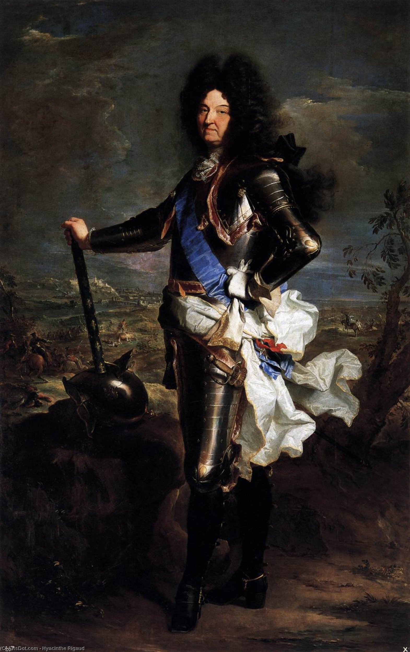 WikiOO.org - Enciklopedija dailės - Tapyba, meno kuriniai Hyacinthe Rigaud - Louis XIV
