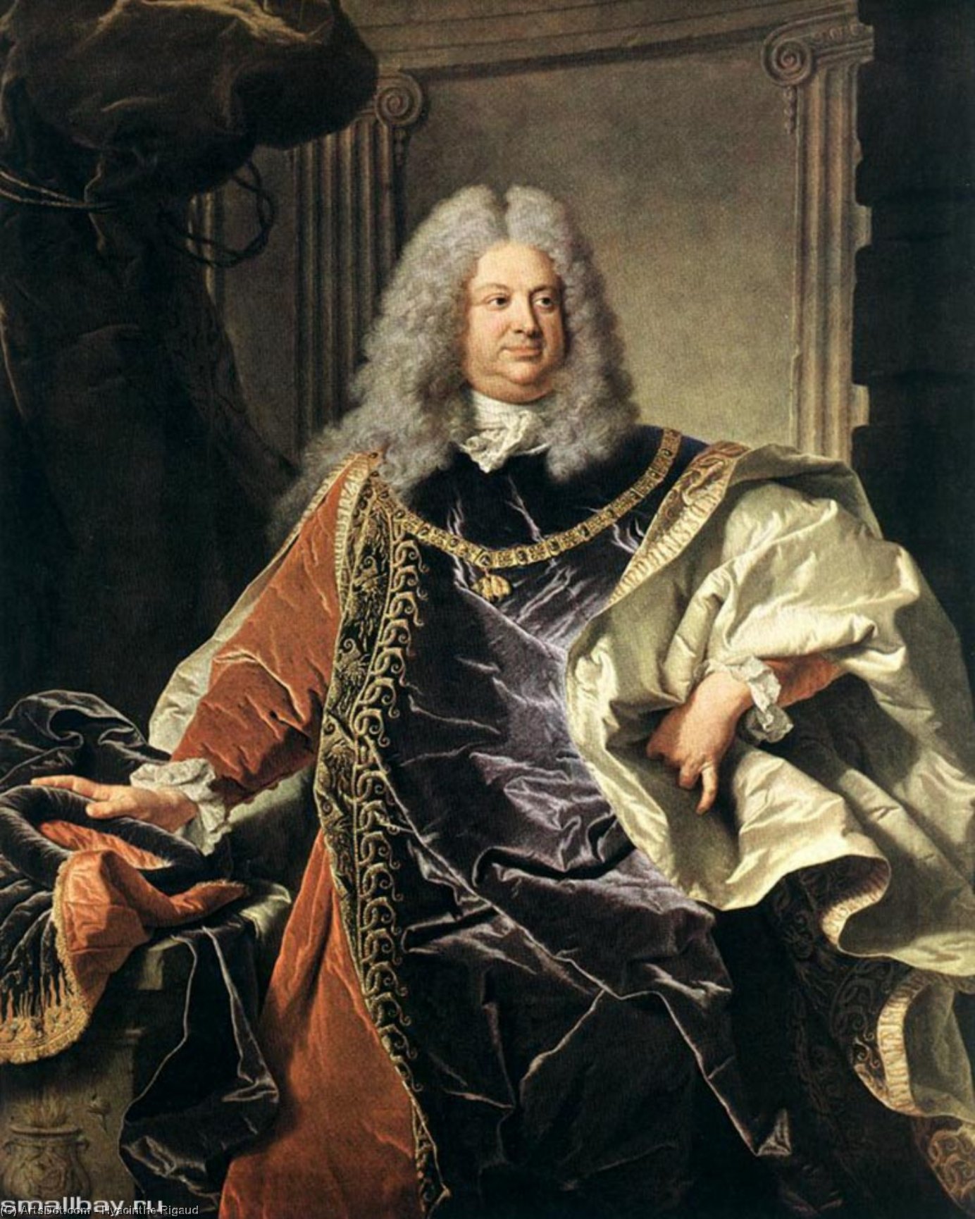 Wikioo.org - The Encyclopedia of Fine Arts - Painting, Artwork by Hyacinthe Rigaud - Portait of Count Sinzendorf