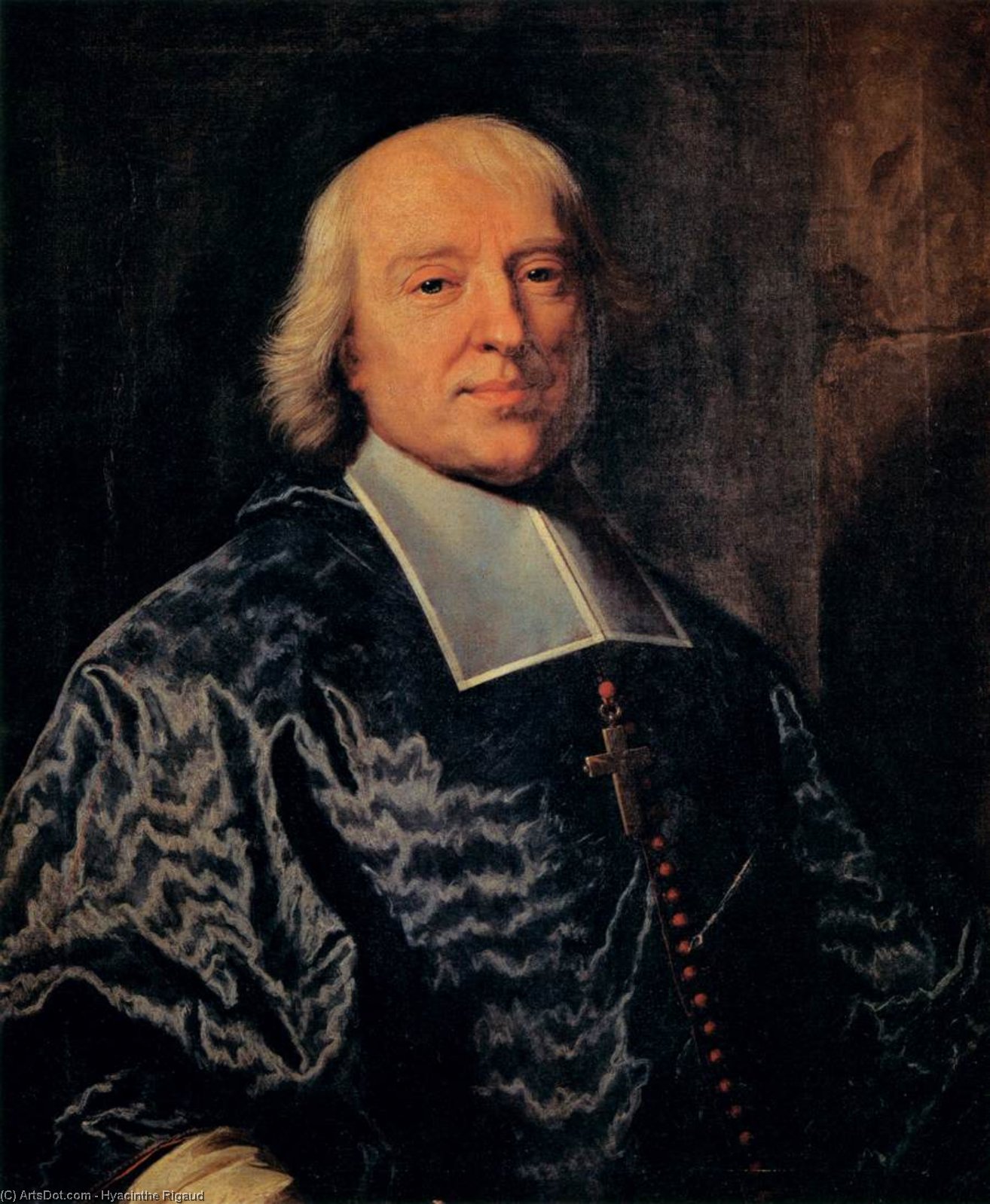Wikioo.org - The Encyclopedia of Fine Arts - Painting, Artwork by Hyacinthe Rigaud - Portrait of Jacques-Bénigne Bossuet