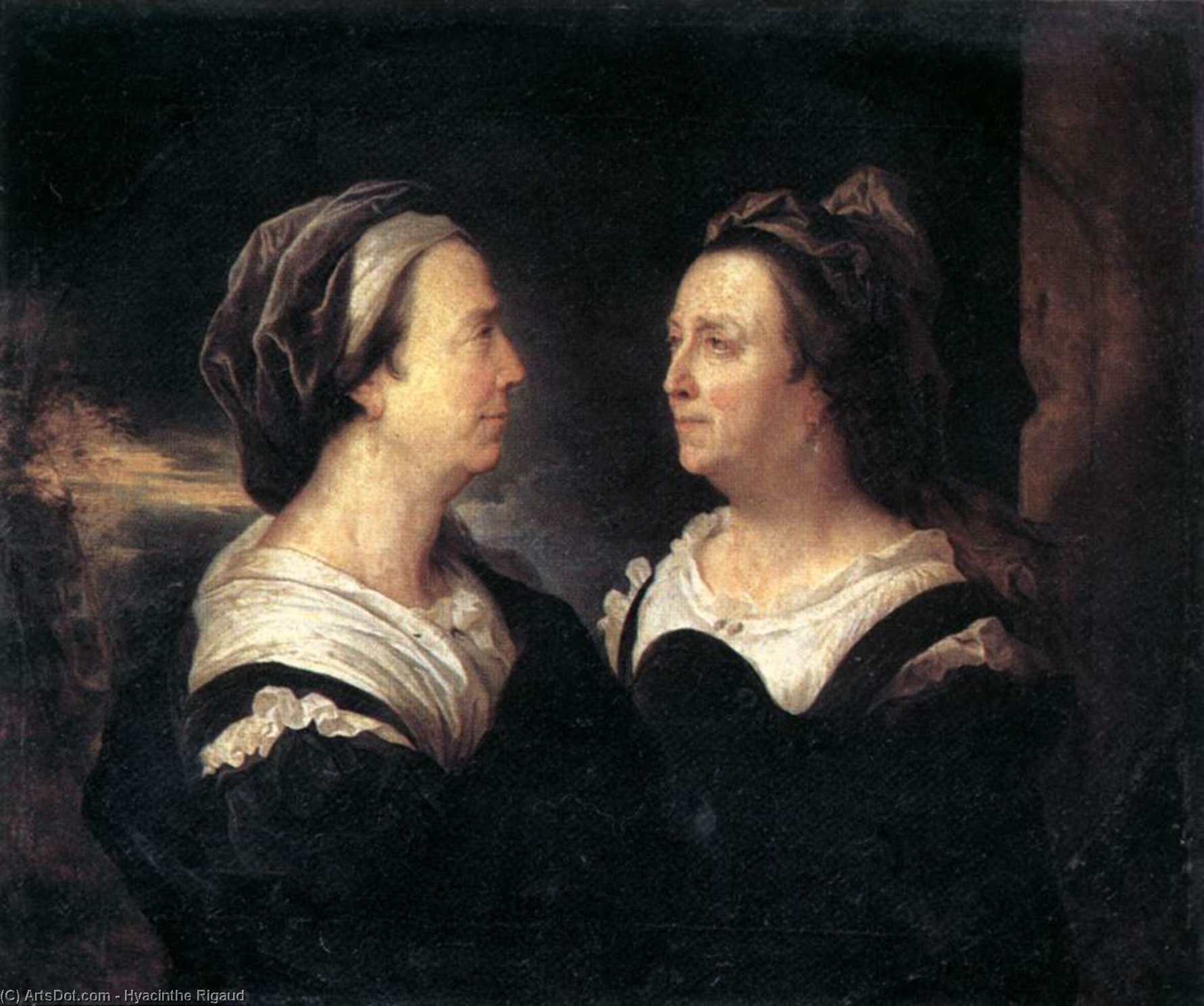 WikiOO.org - Encyclopedia of Fine Arts - Målning, konstverk Hyacinthe Rigaud - Portrait of the Artist's Mother