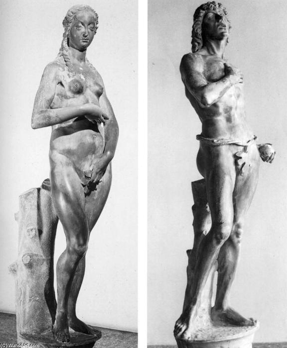 WikiOO.org - Encyclopedia of Fine Arts - Maleri, Artwork Antonio Rizzo - Adam and Eve