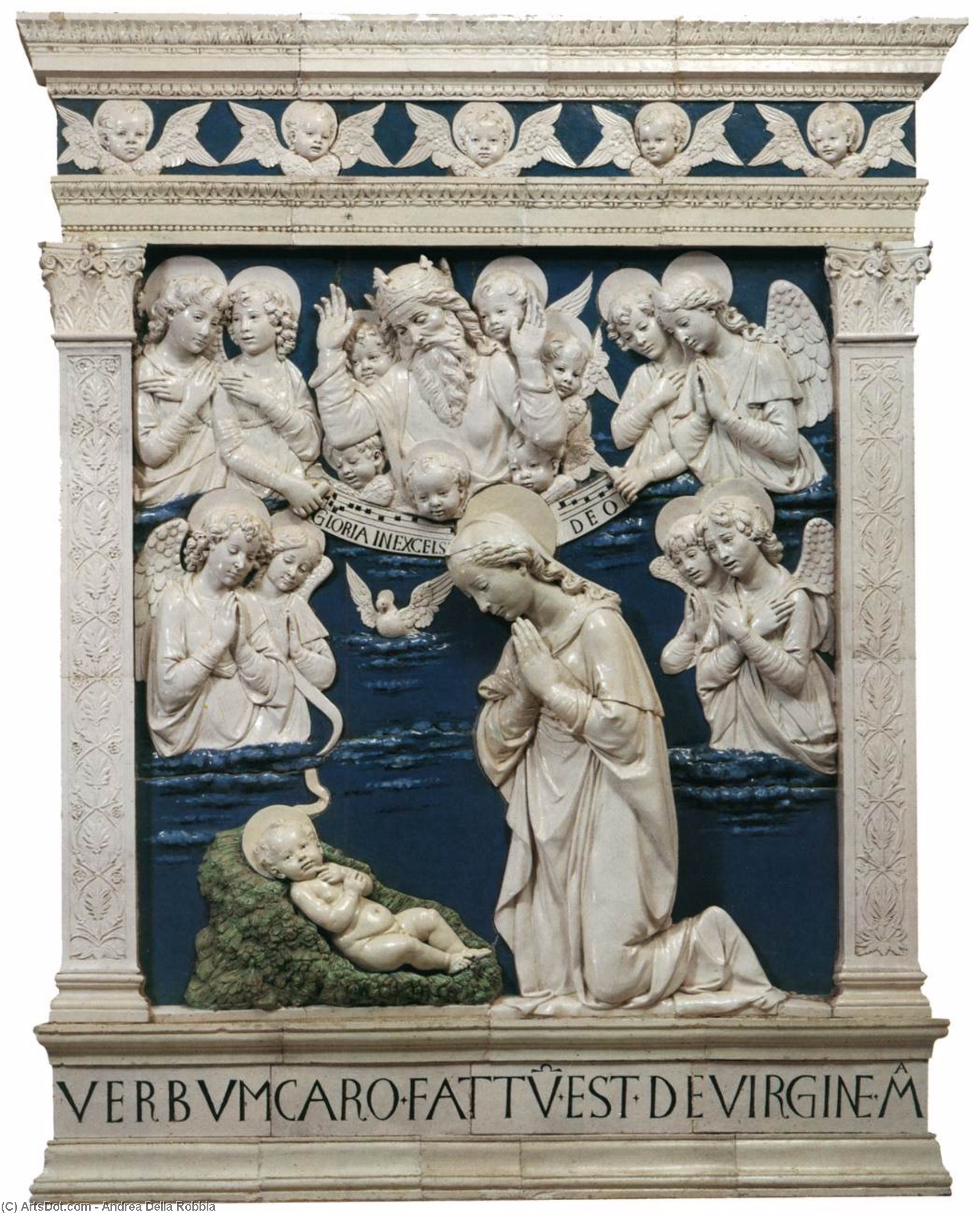 WikiOO.org - Güzel Sanatlar Ansiklopedisi - Resim, Resimler Andrea Della Robbia - Nativity