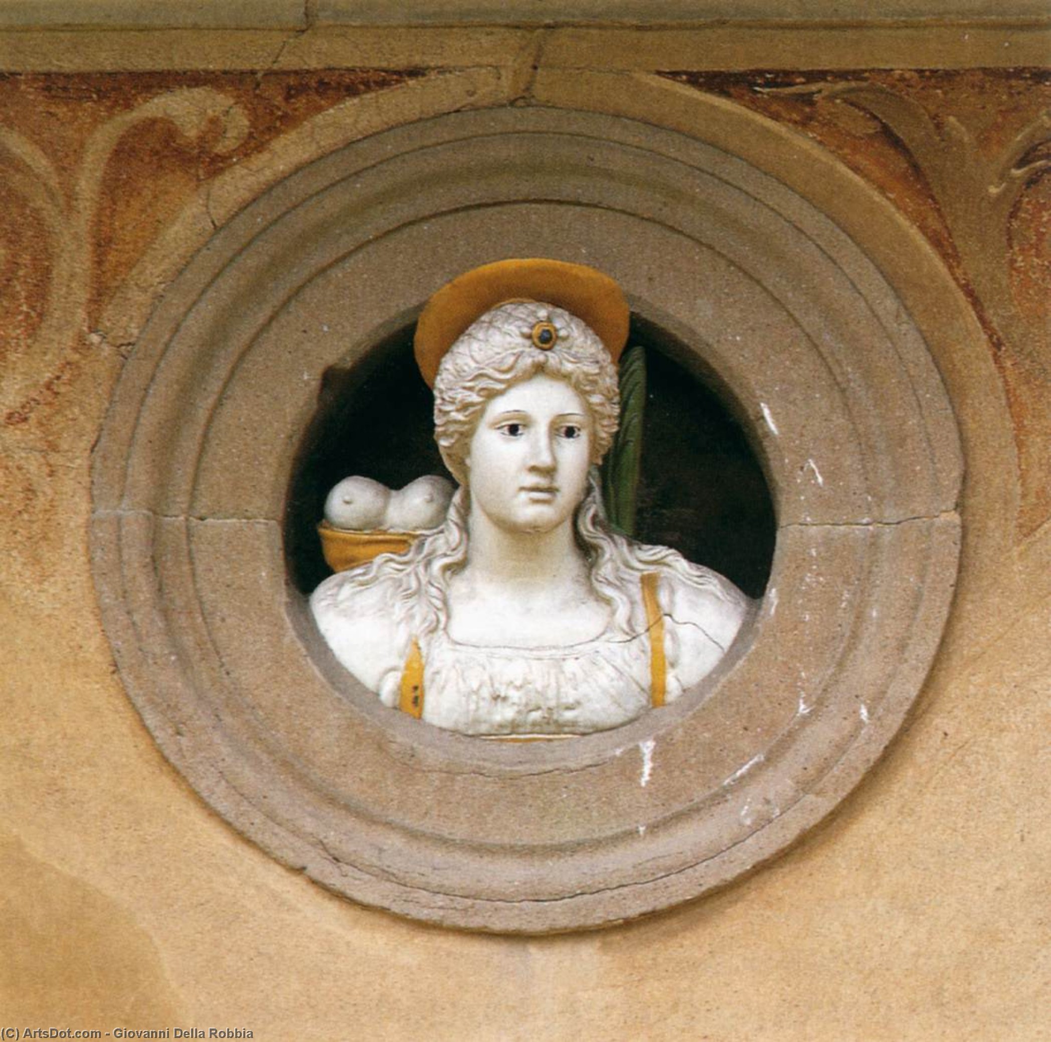 WikiOO.org - Enciklopedija dailės - Tapyba, meno kuriniai Giovanni Della Robbia - St Agatha