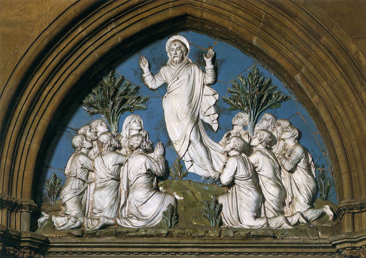 Wikioo.org - The Encyclopedia of Fine Arts - Painting, Artwork by Luca Della Robbia - Ascension of Christ