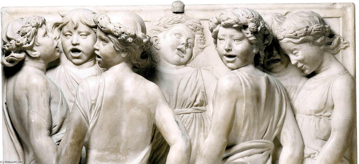 WikiOO.org - Encyclopedia of Fine Arts - Lukisan, Artwork Luca Della Robbia - Cantoria: first bottom relief (detail)