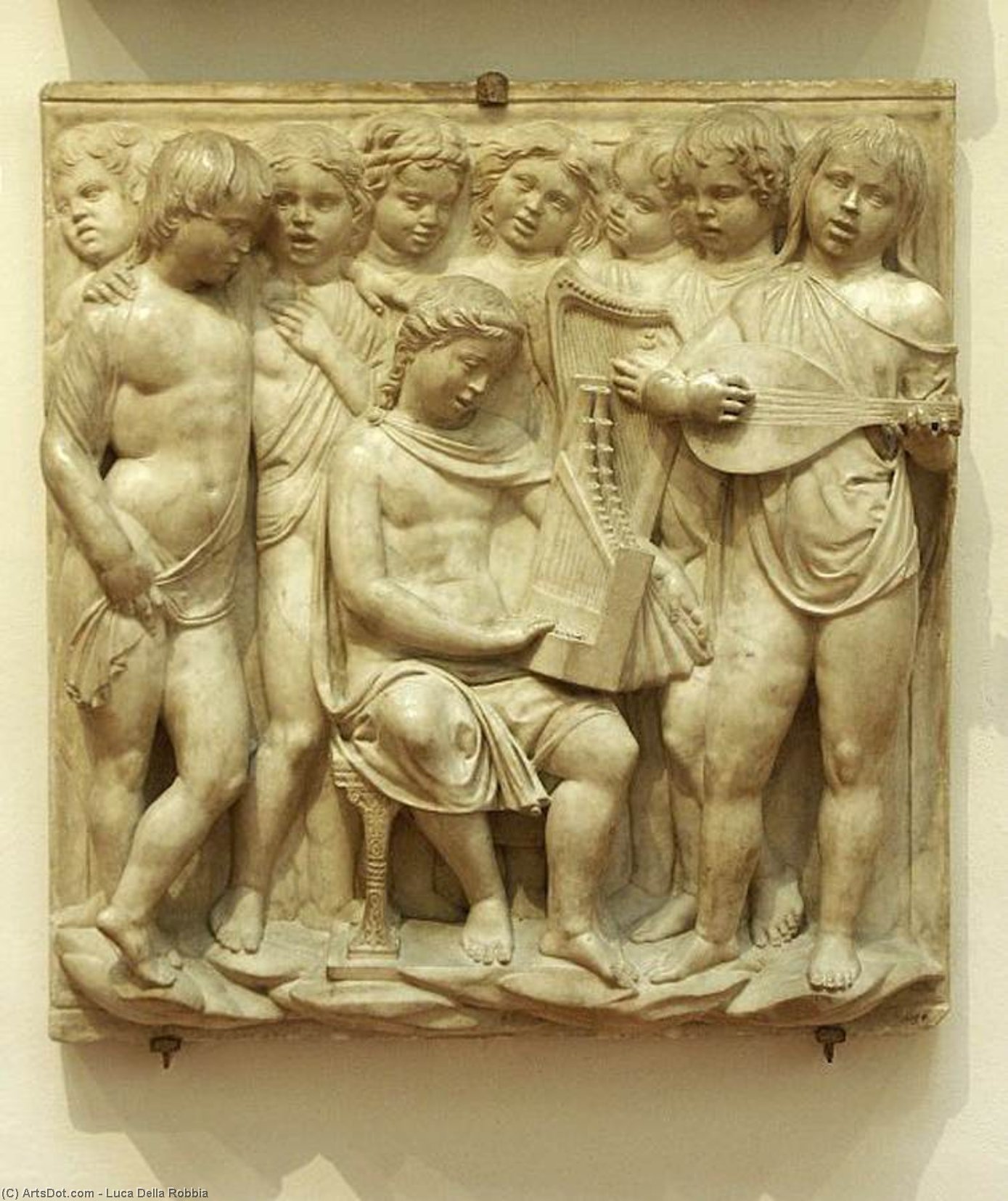 Wikioo.org - The Encyclopedia of Fine Arts - Painting, Artwork by Luca Della Robbia - Cantoria: second bottom relief