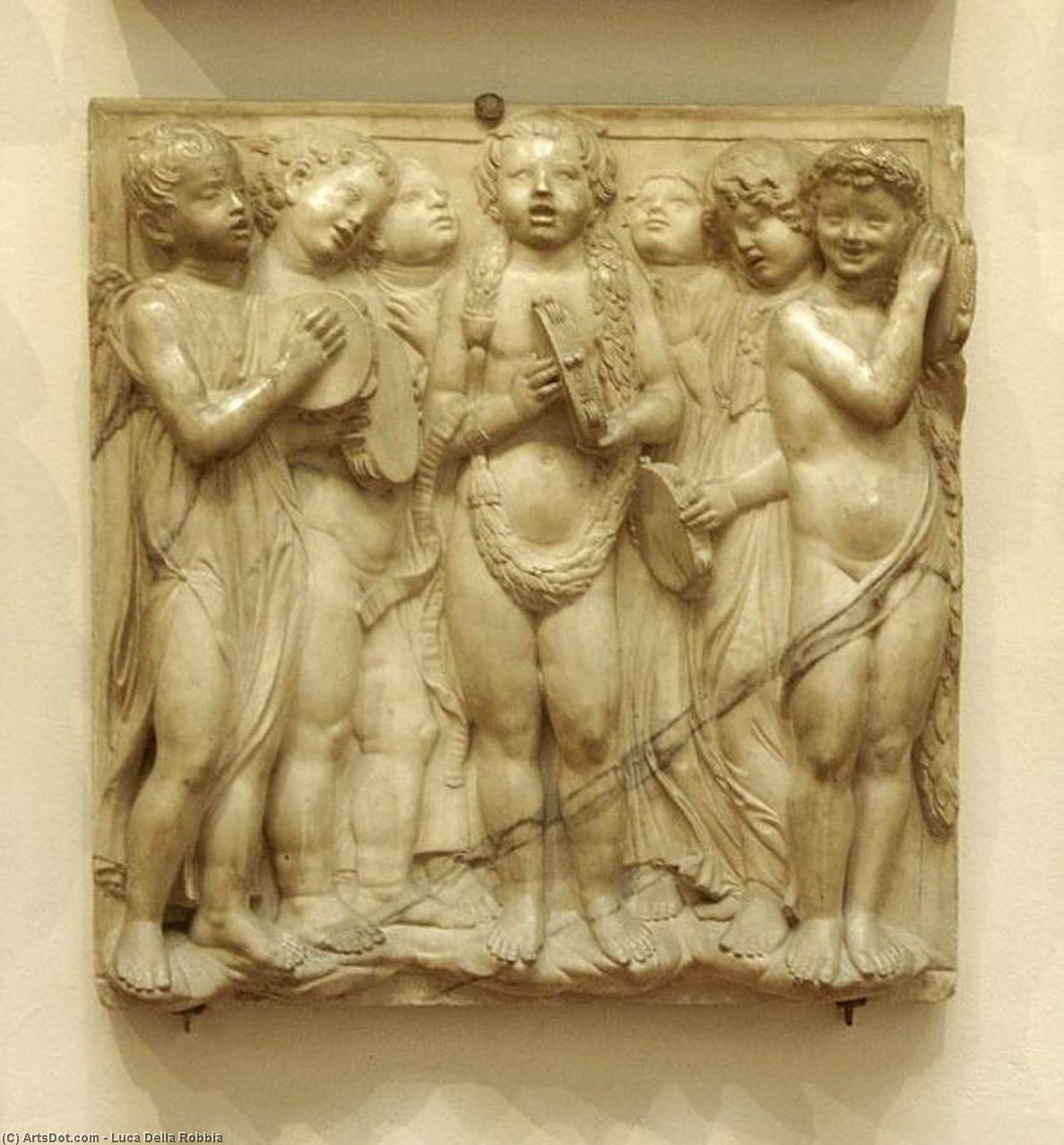 Wikioo.org - The Encyclopedia of Fine Arts - Painting, Artwork by Luca Della Robbia - Cantoria: third bottom relief