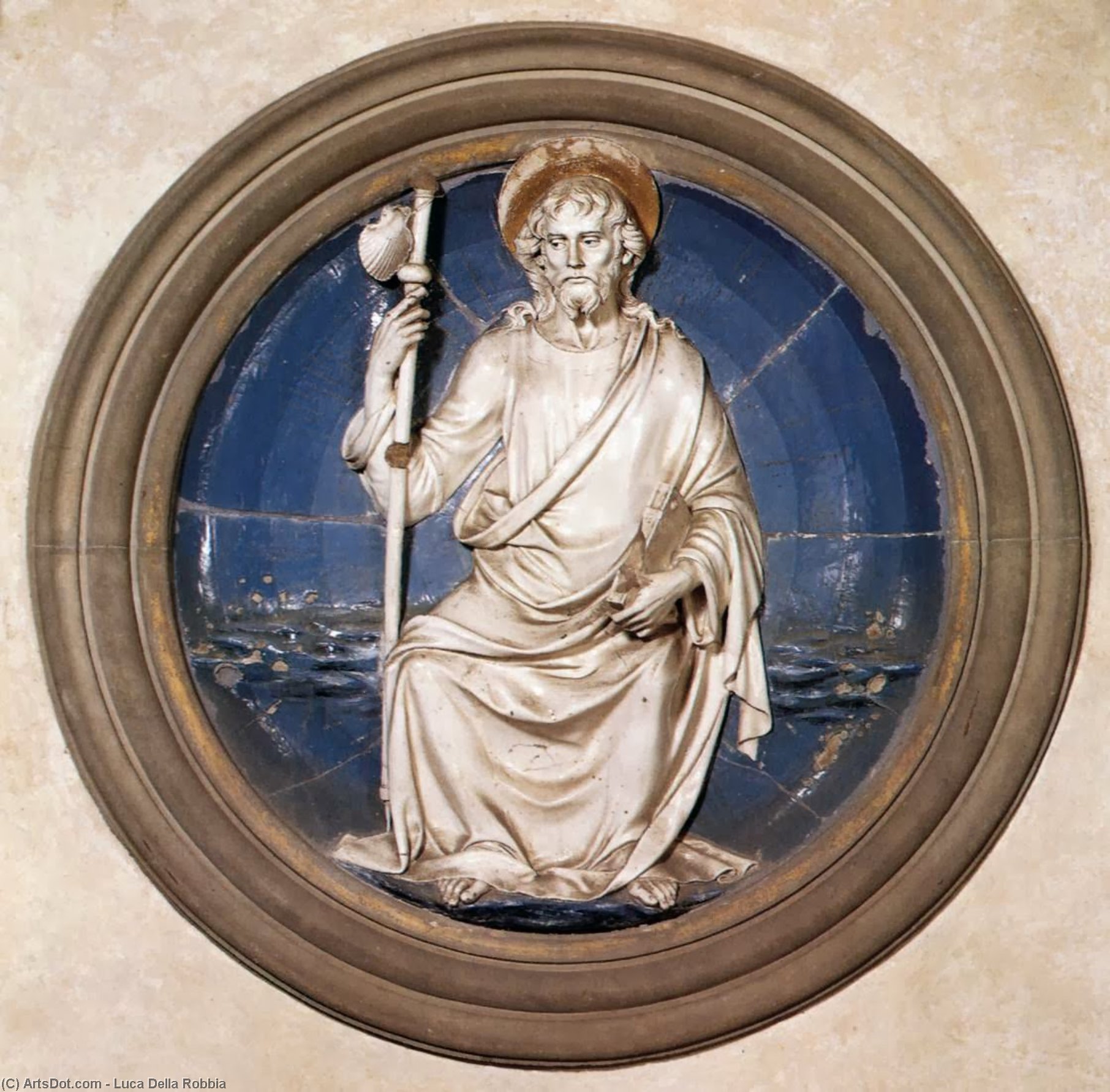 Wikioo.org - The Encyclopedia of Fine Arts - Painting, Artwork by Luca Della Robbia - St James the Great