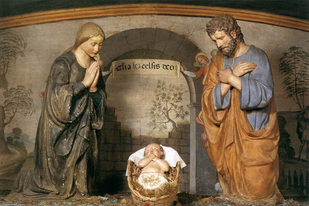 Wikioo.org – L'Encyclopédie des Beaux Arts - Peinture, Oeuvre de Andrea Della Robbia - la Nativité