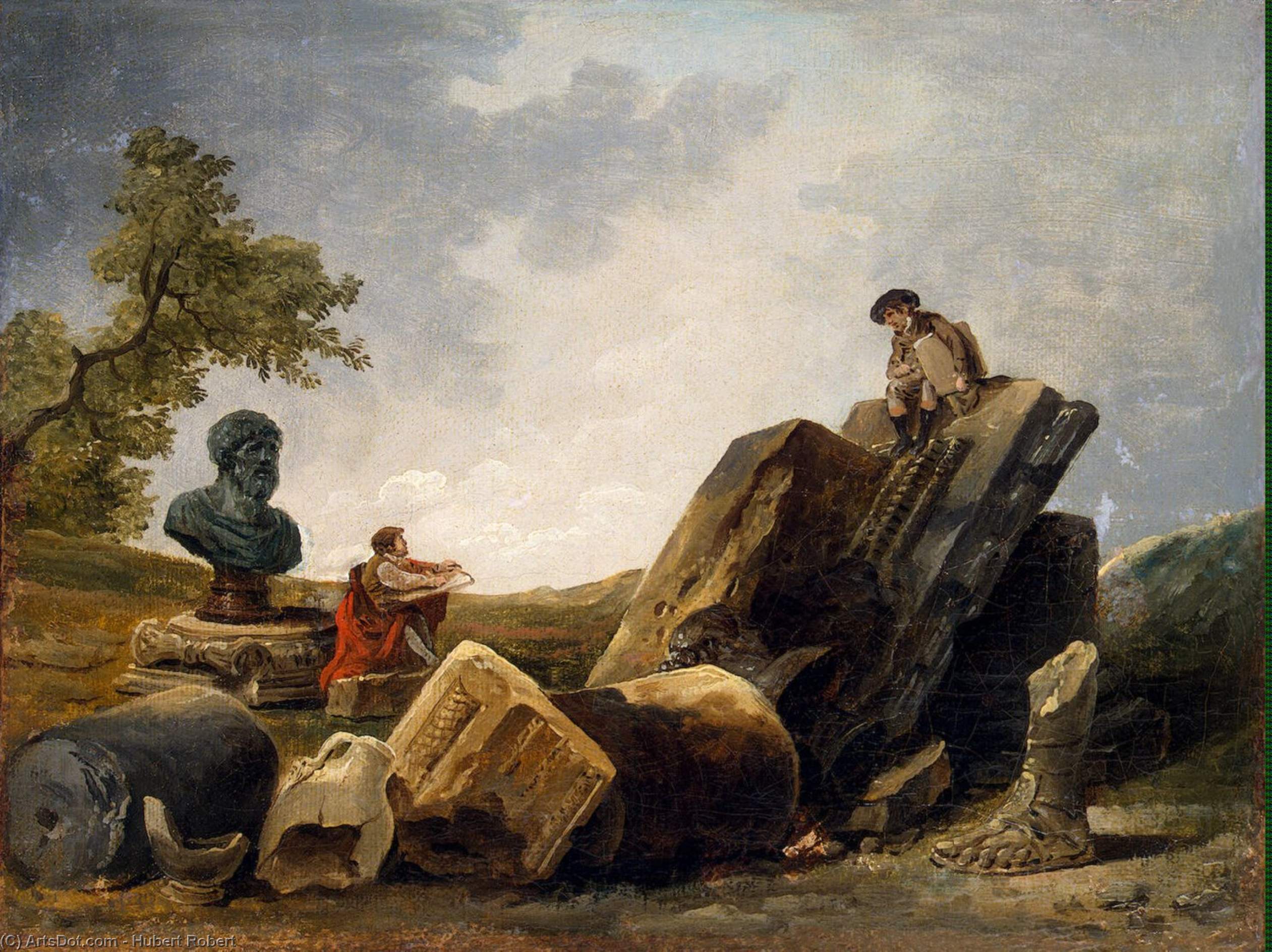 Wikioo.org - The Encyclopedia of Fine Arts - Painting, Artwork by Hubert Robert - Painters