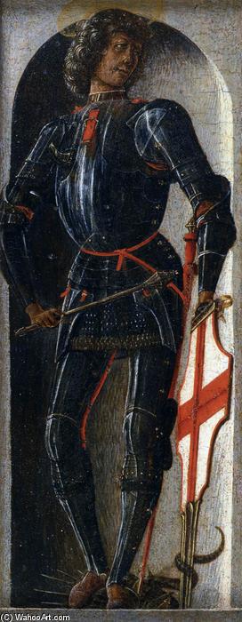 Wikioo.org - The Encyclopedia of Fine Arts - Painting, Artwork by Ercole De' Roberti - Griffoni Polyptych: St George