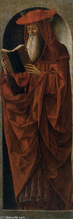 WikiOO.org - Encyclopedia of Fine Arts - Maľba, Artwork Ercole De' Roberti - Griffoni Polyptych: St Jerome