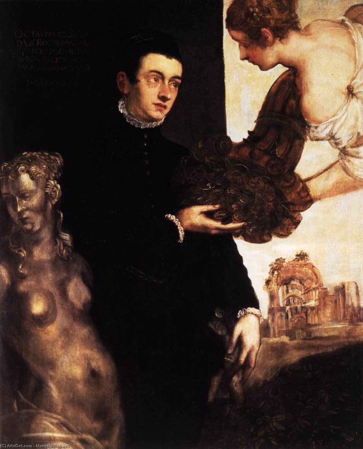 WikiOO.org - Encyclopedia of Fine Arts - Maľba, Artwork Marietta Robusti - Portrait of Ottavio Strada