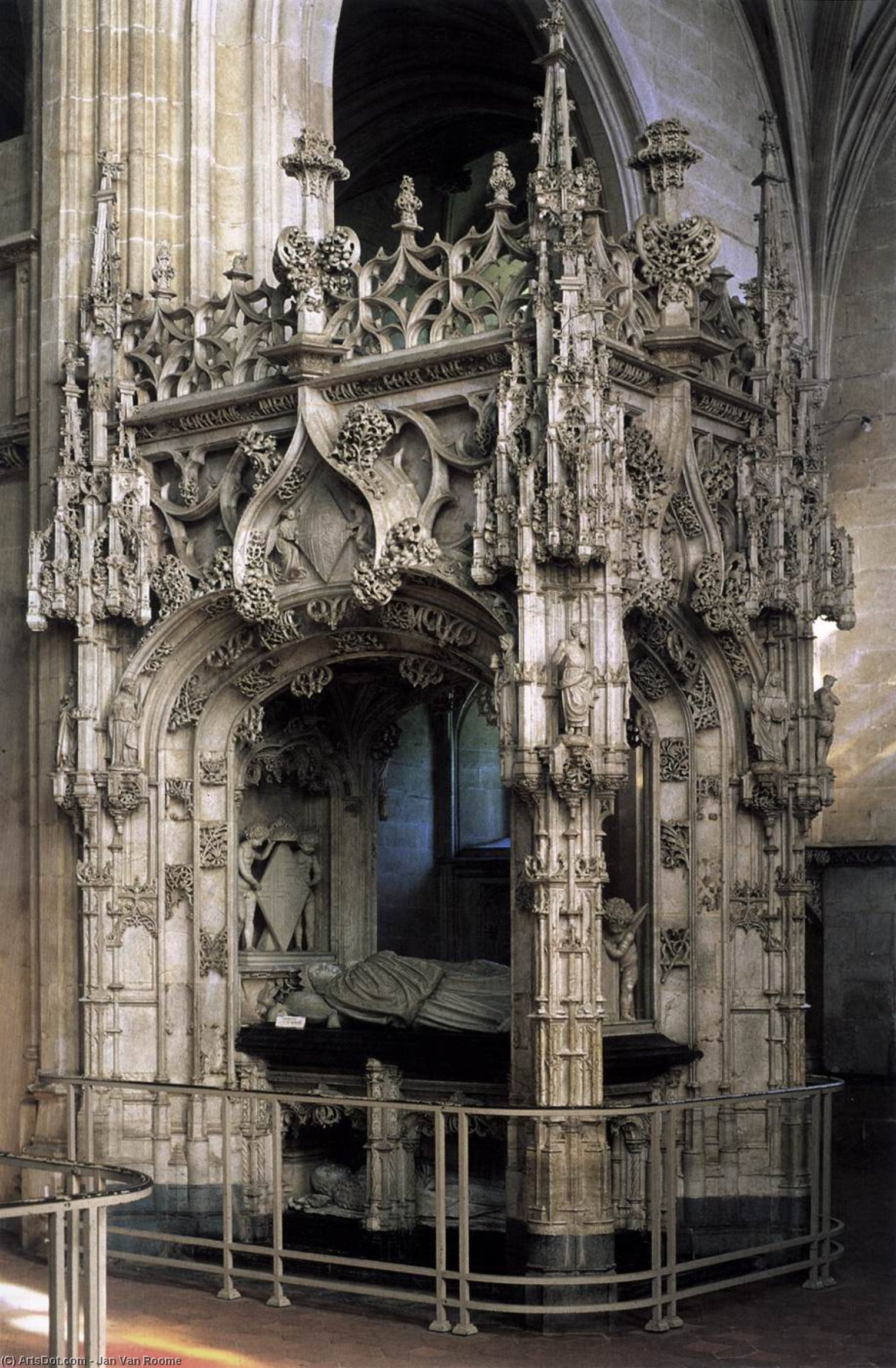 Wikioo.org - Bách khoa toàn thư về mỹ thuật - Vẽ tranh, Tác phẩm nghệ thuật Jan Van Roome - Tomb of Margaret of Austria