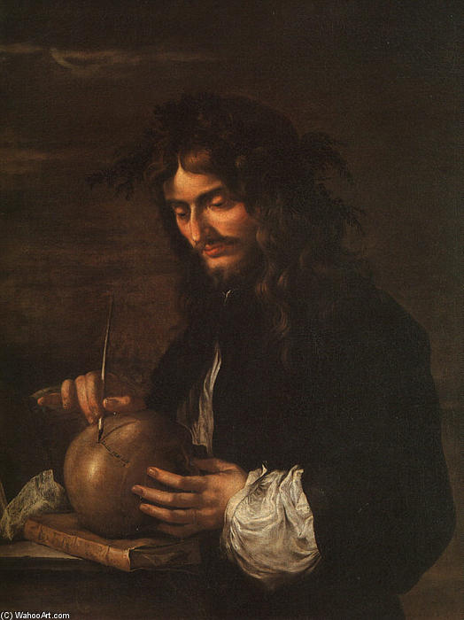 Wikioo.org - The Encyclopedia of Fine Arts - Painting, Artwork by Salvator Rosa - Self-Portrait