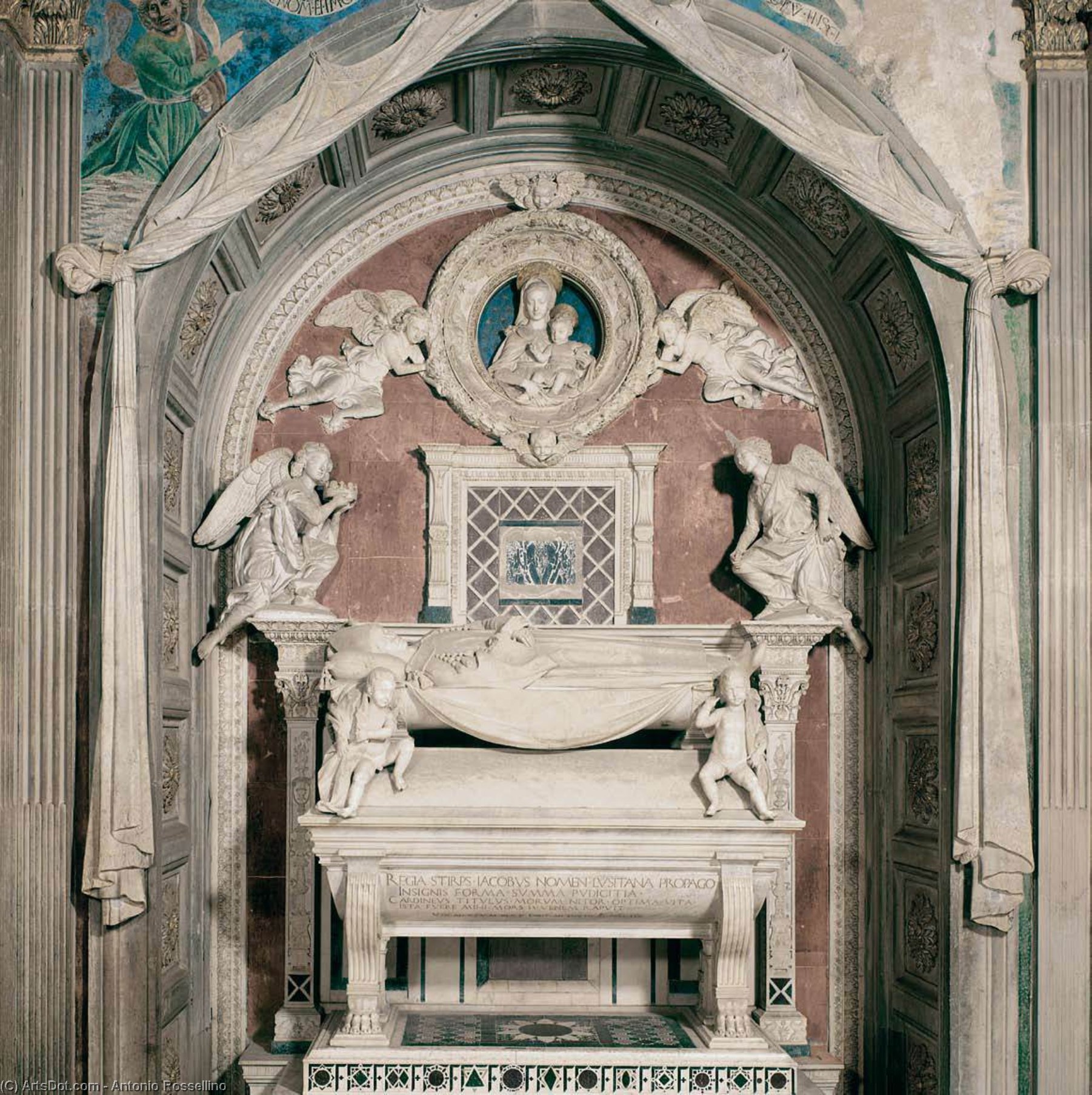 Wikioo.org - The Encyclopedia of Fine Arts - Painting, Artwork by Antonio Rossellino - Tomb of the Cardinal of Portugal
