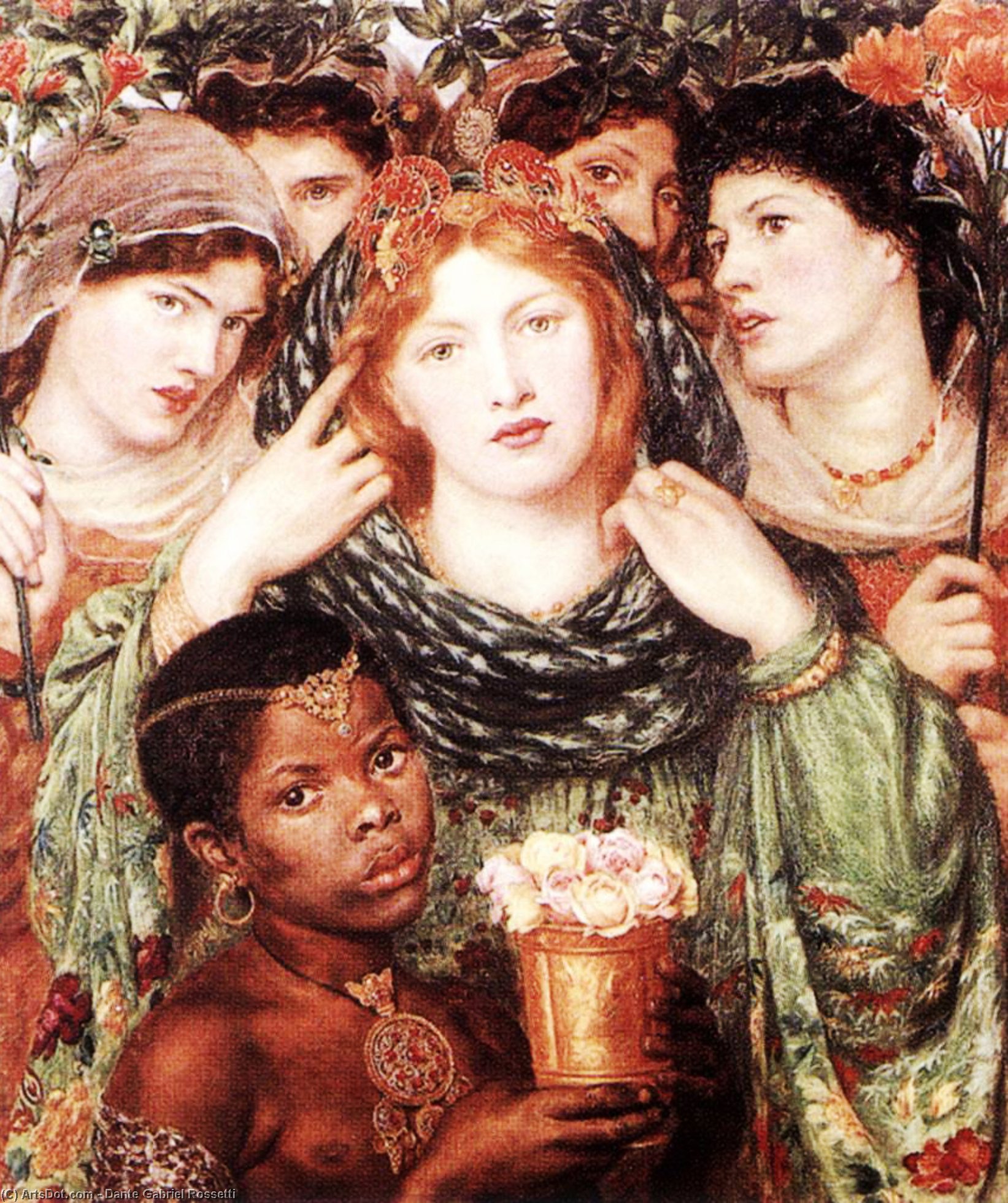 Wikioo.org - The Encyclopedia of Fine Arts - Painting, Artwork by Dante Gabriel Rossetti - The Bride