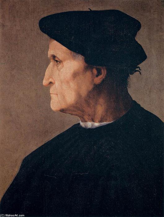 Wikioo.org – L'Enciclopedia delle Belle Arti - Pittura, Opere di Rosso Fiorentino - Ritratto Di Un Uomo
