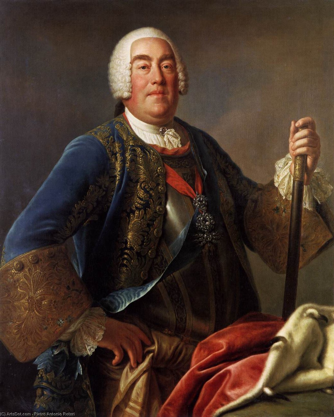 WikiOO.org - אנציקלופדיה לאמנויות יפות - ציור, יצירות אמנות Pietro Antonio Rotari - King Augustus III of Poland