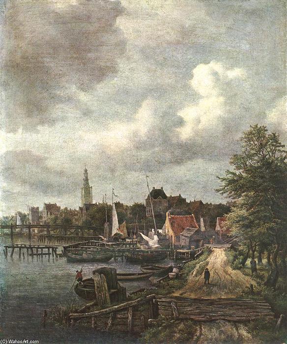 WikiOO.org - Enciclopédia das Belas Artes - Pintura, Arte por Jacob Isaakszoon Van Ruisdael (Ruysdael) - View of Amsterdam