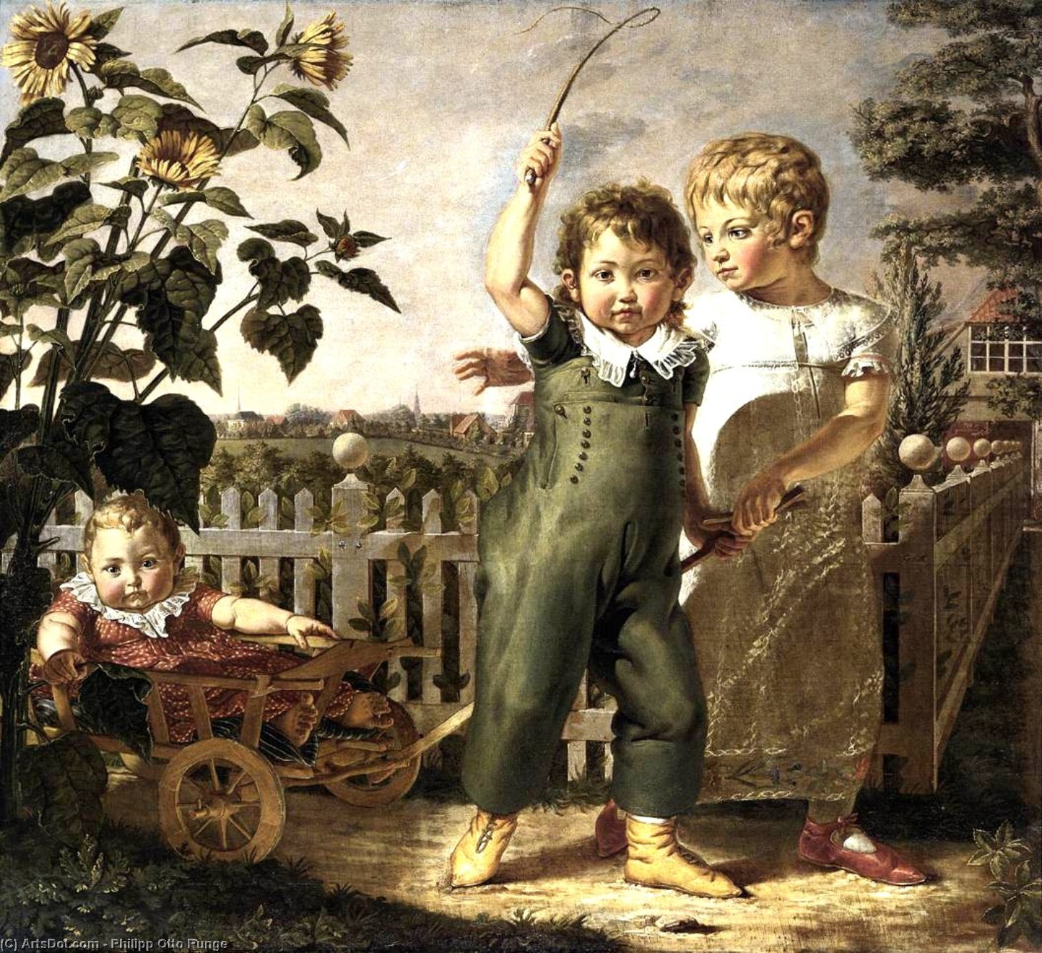 Wikioo.org - The Encyclopedia of Fine Arts - Painting, Artwork by Philipp Otto Runge - The Hülsenbeck Children