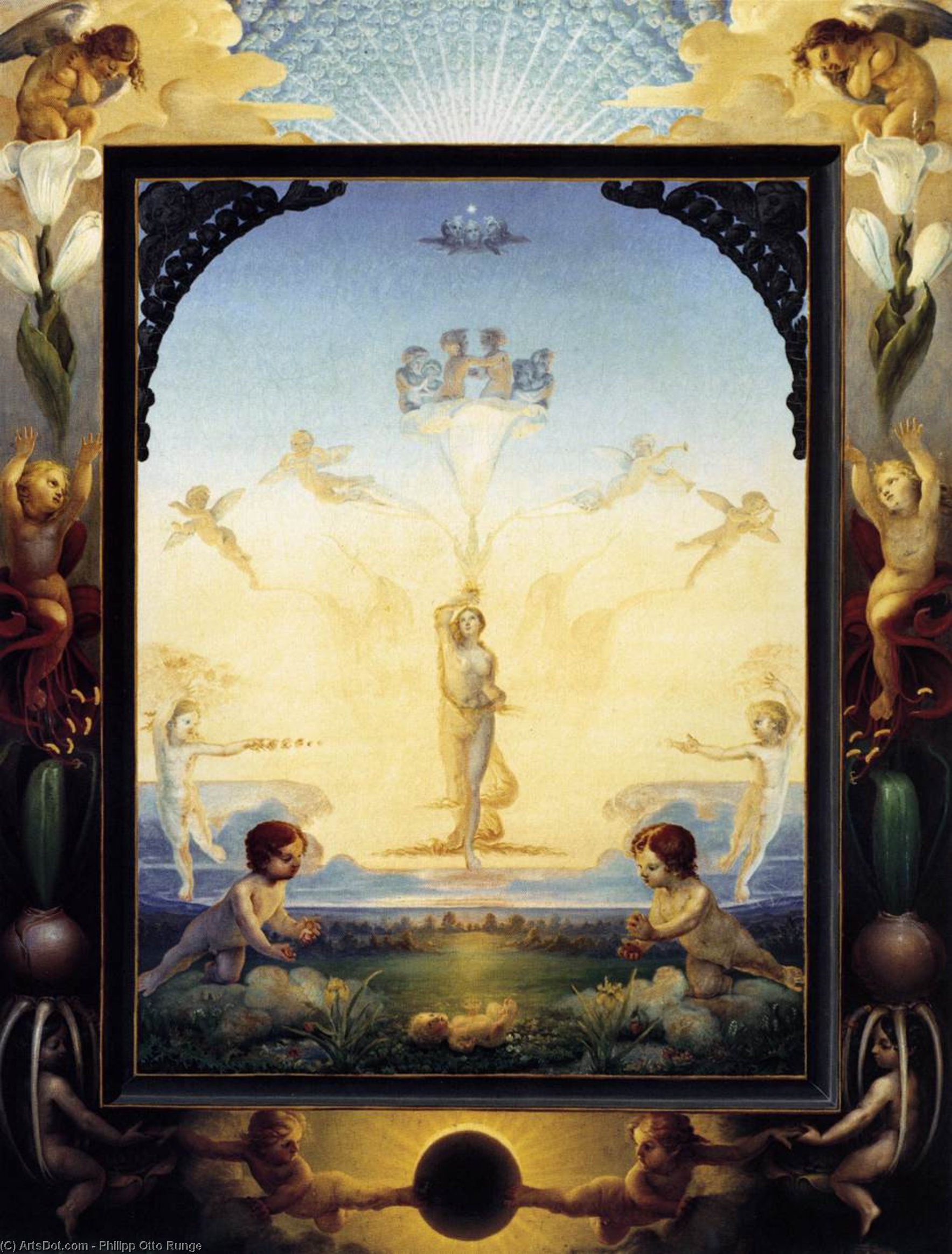 Wikioo.org – L'Enciclopedia delle Belle Arti - Pittura, Opere di Philipp Otto Runge - Il piccolo mattino