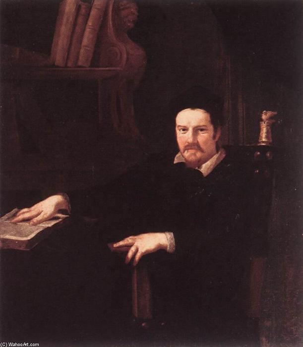 WikiOO.org - Enciclopédia das Belas Artes - Pintura, Arte por Andrea Sacchi - Portrait of Monsignor Clemente Merlini