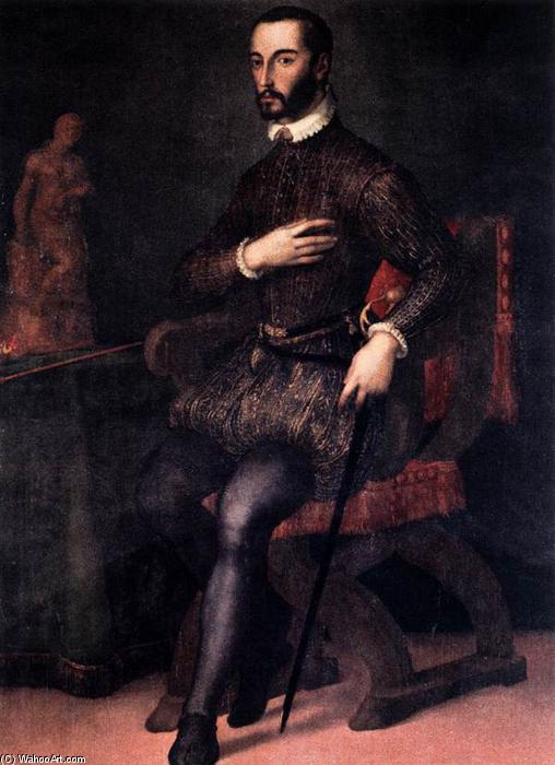 Wikioo.org - The Encyclopedia of Fine Arts - Painting, Artwork by Maso Da San Friano - Portrait of Francesco I de' Medici