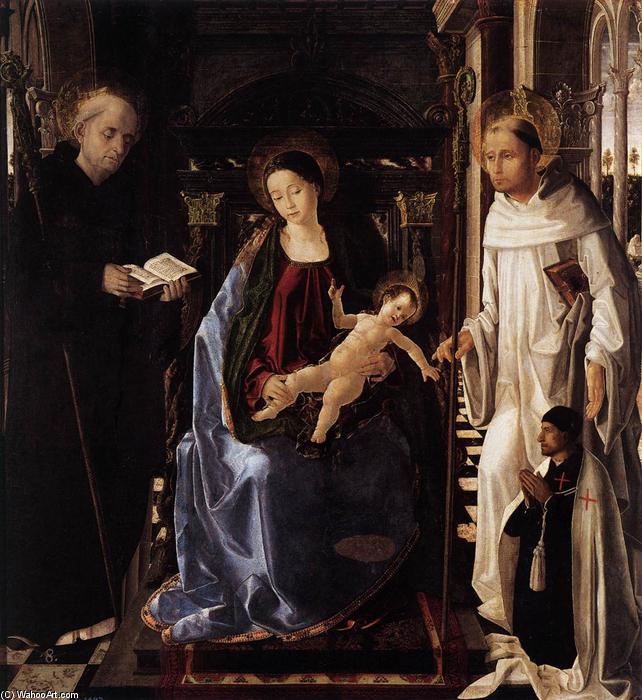 Wikioo.org - The Encyclopedia of Fine Arts - Painting, Artwork by Paolo De San Leocadio (Paolo Da Reggio) - Virgin of the Knight of Montesa