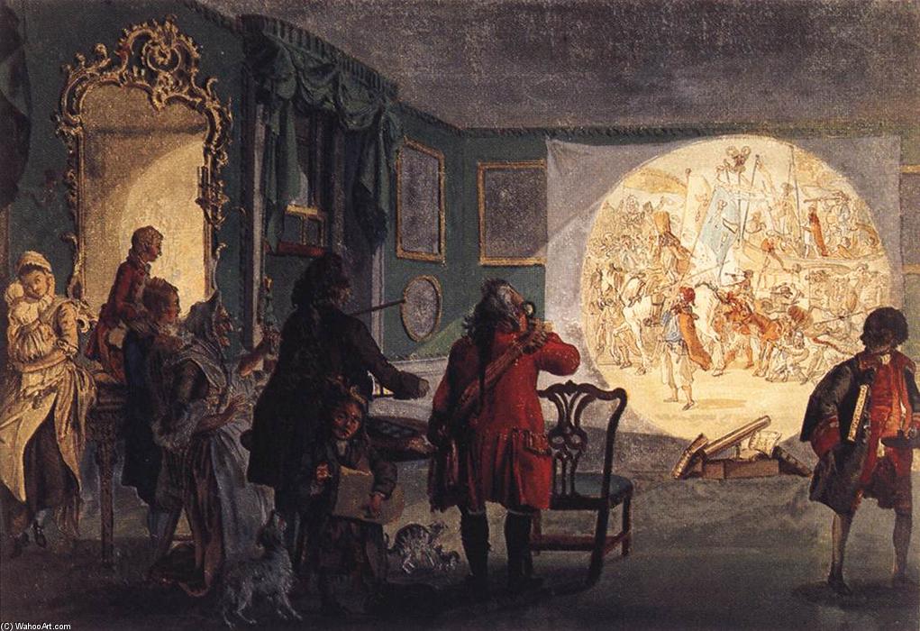 Wikioo.org - The Encyclopedia of Fine Arts - Painting, Artwork by Paul Sandby - The Laterna Magica