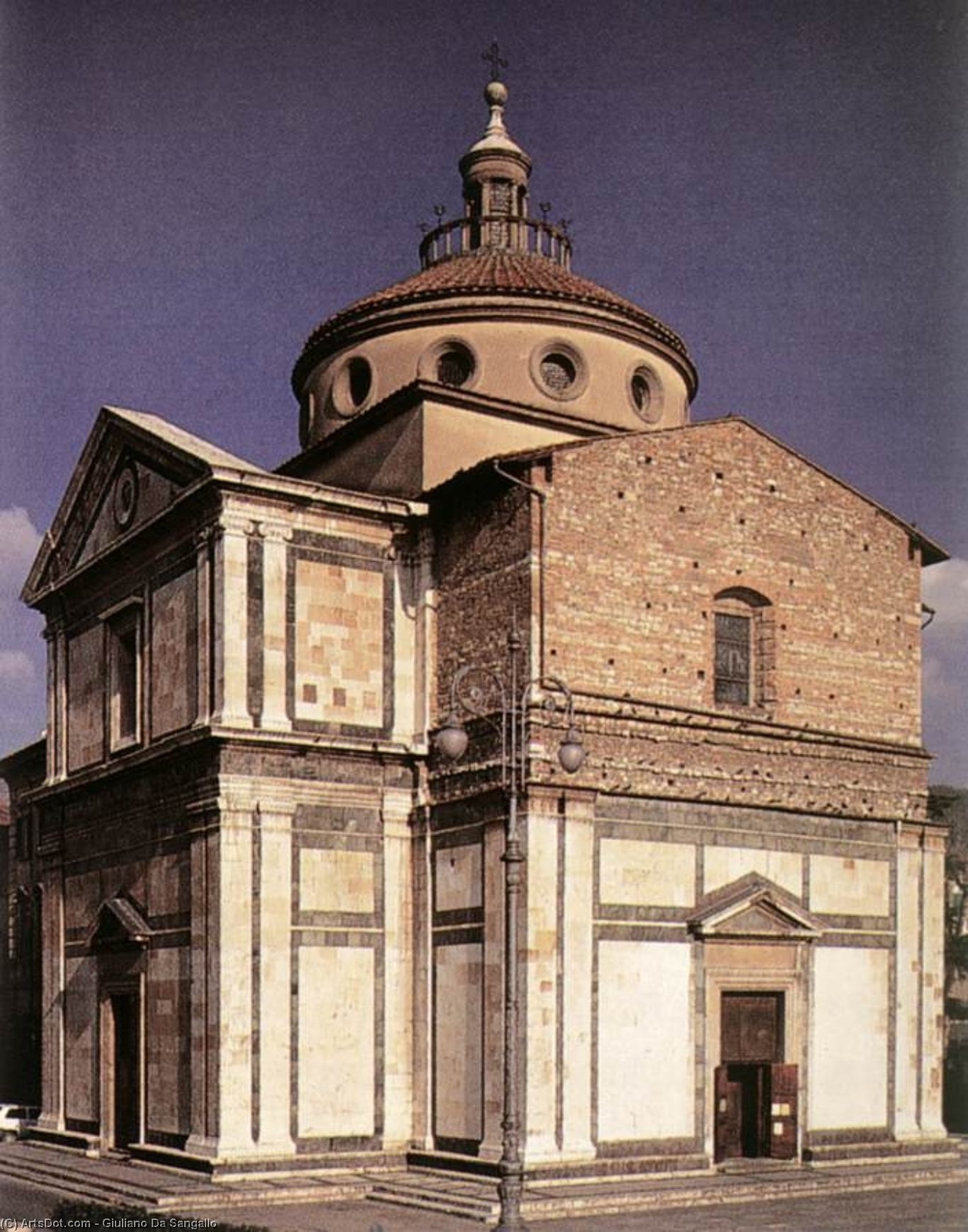 Wikioo.org - The Encyclopedia of Fine Arts - Painting, Artwork by Giuliano Da Sangallo - Exterior of the church