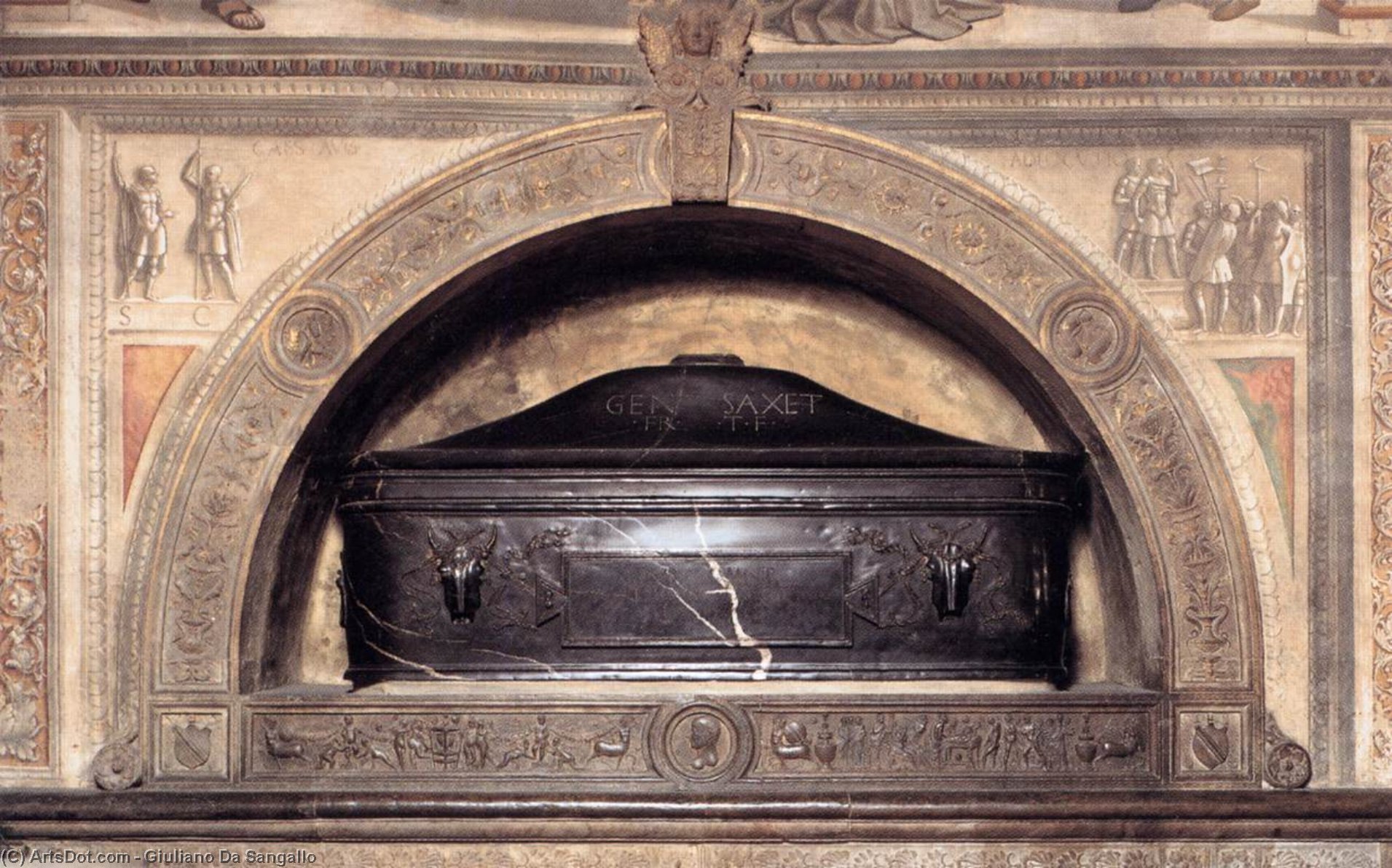 WikiOO.org - Enciclopedia of Fine Arts - Pictura, lucrări de artă Giuliano Da Sangallo - Tomb of Francesco Sassetti's Wife