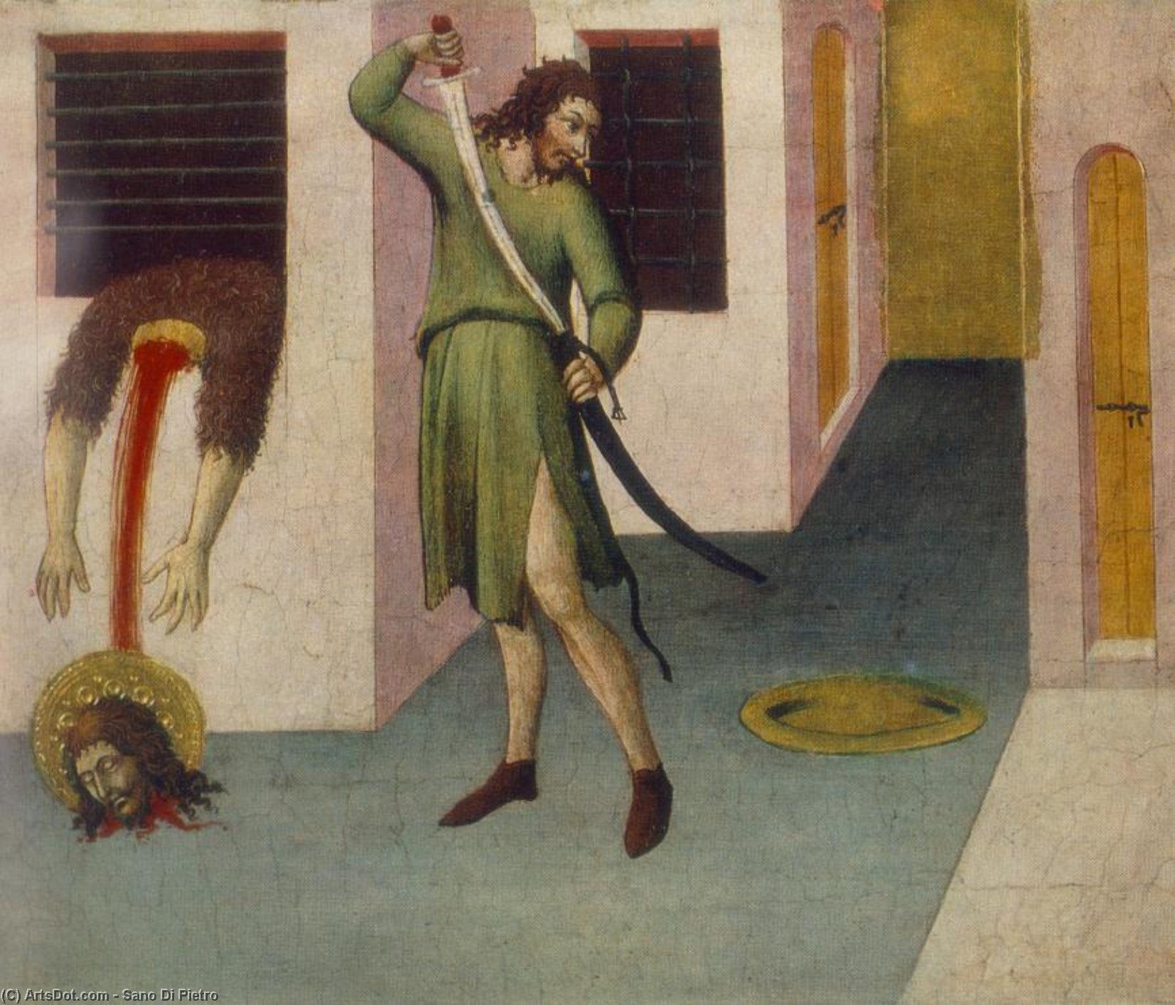 Wikioo.org - The Encyclopedia of Fine Arts - Painting, Artwork by Sano Di Pietro - Beheading of St John the Baptist
