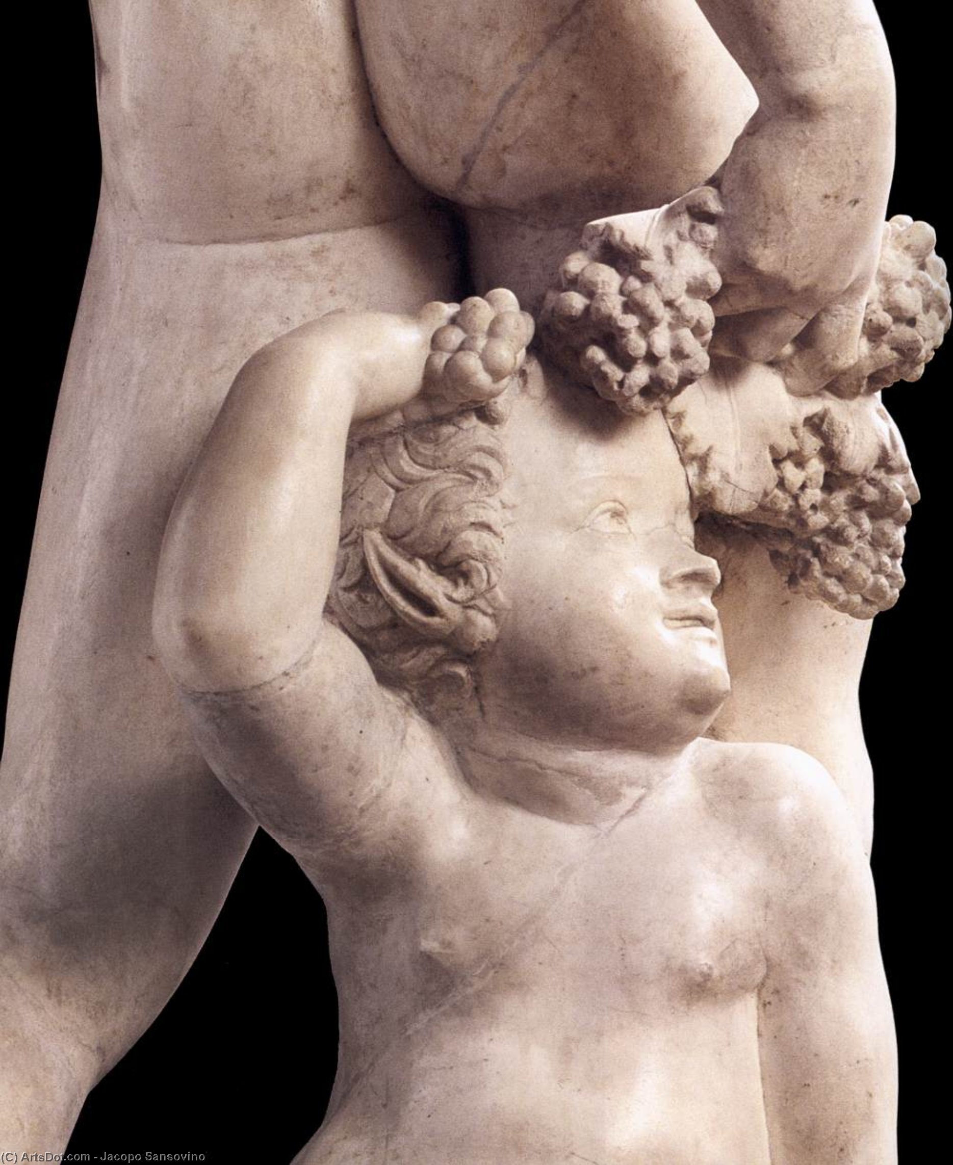 WikiOO.org - Encyclopedia of Fine Arts - Maľba, Artwork Jacopo Sansovino - Bacchus (detail)