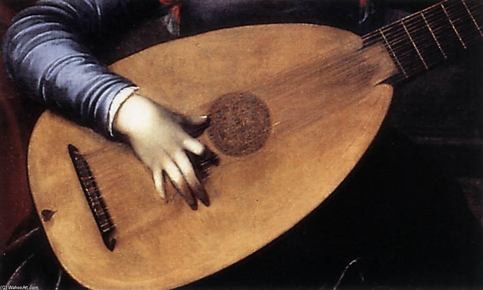 Wikioo.org - The Encyclopedia of Fine Arts - Painting, Artwork by Carlo Saraceni - Saint Cecilia and the Angel (detail)
