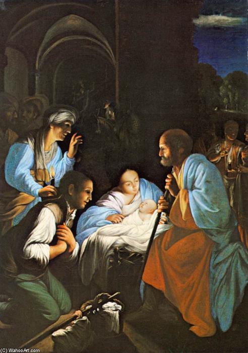 WikiOO.org - 백과 사전 - 회화, 삽화 Carlo Saraceni - The Birth of Christ