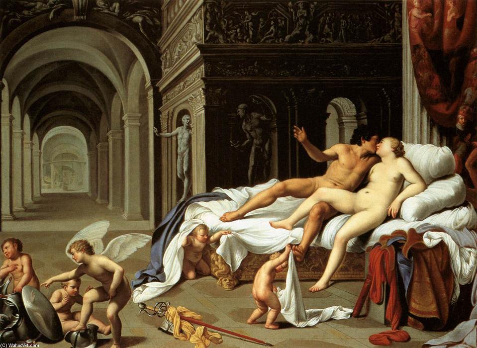 Wikioo.org - The Encyclopedia of Fine Arts - Painting, Artwork by Carlo Saraceni - Venus and Mars