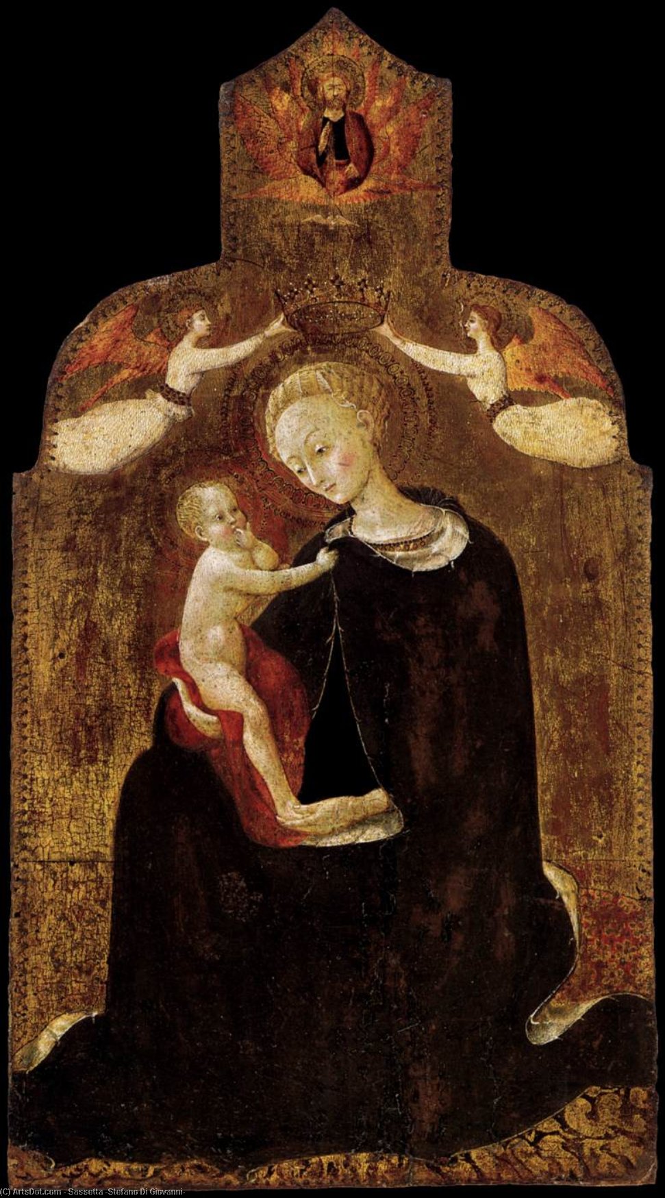 Wikioo.org - The Encyclopedia of Fine Arts - Painting, Artwork by Sassetta (Stefano Di Giovanni) - Madonna of Humility