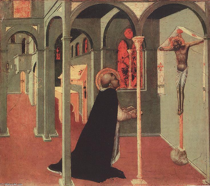 Wikioo.org - The Encyclopedia of Fine Arts - Painting, Artwork by Sassetta (Stefano Di Giovanni) - St Thomas Before the Cross
