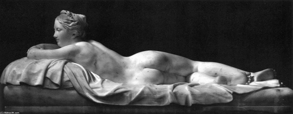 WikiOO.org - Encyclopedia of Fine Arts - Maleri, Artwork Johann Gottfried Schadow - Reclining Girl